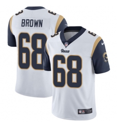 Men's Nike Los Angeles Rams #68 Jamon Brown White Vapor Untouchable Limited Player NFL Jersey