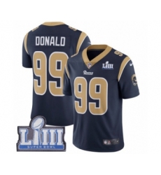 Youth Nike Los Angeles Rams #99 Aaron Donald Navy Blue Team Color Vapor Untouchable Limited Player Super Bowl LIII Bound NFL Jersey