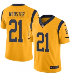 Men's Nike Los Angeles Rams #21 Kayvon Webster Limited Gold Rush Vapor Untouchable NFL Jersey