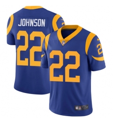 Men's Nike Los Angeles Rams #22 Trumaine Johnson Royal Blue Alternate Vapor Untouchable Limited Player NFL Jersey