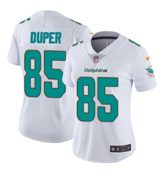 Women's Nike Miami Dolphins #85 Mark Duper White Vapor Untouchable Limited Player NFL Jersey