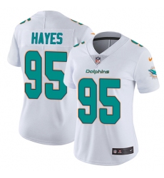 Women's Nike Miami Dolphins #95 William Hayes White Vapor Untouchable Limited Player NFL Jersey