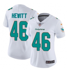 Women's Nike Miami Dolphins #46 Neville Hewitt White Vapor Untouchable Limited Player NFL Jersey