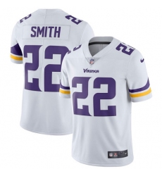 Men's Nike Minnesota Vikings #22 Harrison Smith White Vapor Untouchable Limited Player NFL Jersey