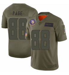 Men's Minnesota Vikings #88 Alan Page Limited Camo 2019 Salute to Service Football Jersey