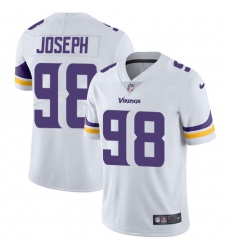 Youth Nike Minnesota Vikings #98 Linval Joseph White Vapor Untouchable Limited Player NFL Jersey