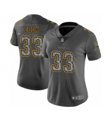 Women's Minnesota Vikings #33 Dalvin Cook Limited Gray Static Fashion Football Jersey