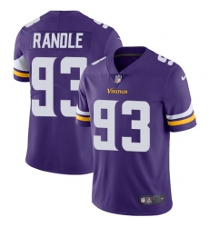 Youth Nike Minnesota Vikings #93 John Randle Purple Team Color Vapor Untouchable Limited Player NFL Jersey