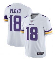 Men's Nike Minnesota Vikings #18 Michael Floyd White Vapor Untouchable Limited Player NFL Jersey
