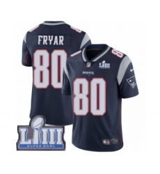 Youth Nike New England Patriots #80 Irving Fryar Navy Blue Team Color Vapor Untouchable Limited Player Super Bowl LIII Bound NFL Jersey