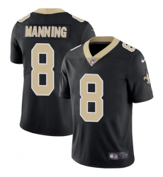 Men's Nike New Orleans Saints #8 Archie Manning Black Team Color Vapor Untouchable Limited Player NFL Jersey