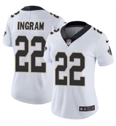 Women's Nike New Orleans Saints #22 Mark Ingram White Vapor Untouchable Limited Player NFL Jersey