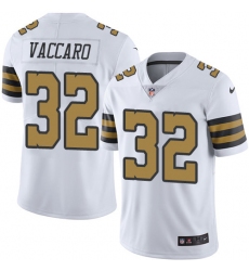 Youth Nike New Orleans Saints #32 Kenny Vaccaro Limited White Rush Vapor Untouchable NFL Jersey