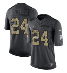 Youth Nike New Orleans Saints #24 Vonn Bell Limited Black 2016 Salute to Service NFL Jersey