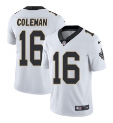 Youth Nike New Orleans Saints #16 Brandon Coleman White Vapor Untouchable Limited Player NFL Jersey