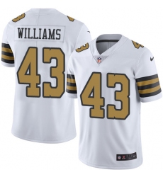 Youth Nike New Orleans Saints #43 Marcus Williams Limited White Rush Vapor Untouchable NFL Jersey