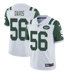 Men's Nike New York Jets #56 DeMario Davis White Vapor Untouchable Limited Player NFL Jersey