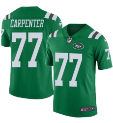 Youth Nike New York Jets #77 James Carpenter Limited Green Rush Vapor Untouchable NFL Jersey