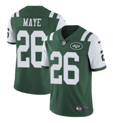Youth Nike New York Jets #26 Marcus Maye Green Team Color Vapor Untouchable Limited Player NFL Jersey