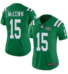 Women's Nike New York Jets #15 Josh McCown Limited Green Rush Vapor Untouchable NFL Jersey