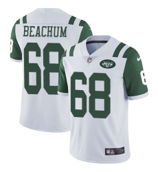 Men's Nike New York Jets #68 Kelvin Beachum White Vapor Untouchable Limited Player NFL Jersey