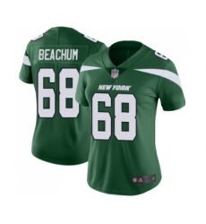 Women's New York Jets #68 Kelvin Beachum Green Team Color Vapor Untouchable Limited Player Football Jersey