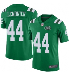 Men's Nike New York Jets #44 Corey Lemonier Limited Green Rush Vapor Untouchable NFL Jersey