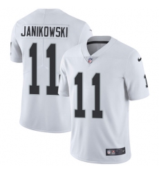 Youth Nike Oakland Raiders #11 Sebastian Janikowski White Vapor Untouchable Limited Player NFL Jersey