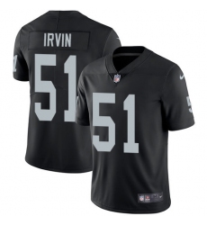 Youth Nike Oakland Raiders #51 Bruce Irvin Black Team Color Vapor Untouchable Limited Player NFL Jersey