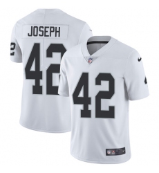 Men's Nike Oakland Raiders #42 Karl Joseph White Vapor Untouchable Limited Player NFL Jersey