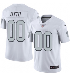 Men's Nike Oakland Raiders #00 Jim Otto Limited White Rush Vapor Untouchable NFL Jersey