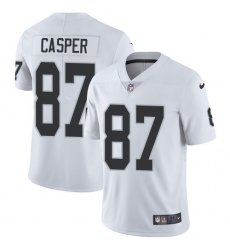 Men's Nike Oakland Raiders #87 Dave Casper White Vapor Untouchable Limited Player NFL Jersey