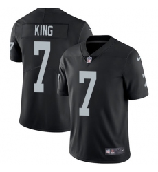 Youth Nike Oakland Raiders #7 Marquette King Elite Black Team Color NFL Jersey