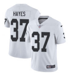 Men's Nike Oakland Raiders #37 Lester Hayes White Vapor Untouchable Limited Player NFL Jersey