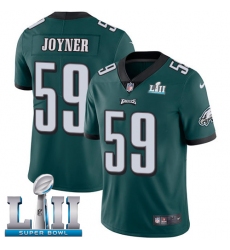 Youth Nike Philadelphia Eagles #59 Seth Joyner Midnight Green Team Color Vapor Untouchable Limited Player Super Bowl LII NFL Jersey