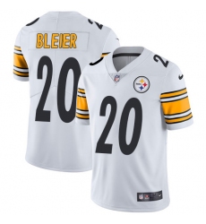 Men's Nike Pittsburgh Steelers #20 Rocky Bleier White Vapor Untouchable Limited Player NFL Jersey