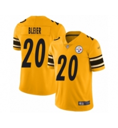 Men's Pittsburgh Steelers #20 Rocky Bleier Limited Gold Inverted Legend Football Jersey