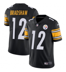 Men's Nike Pittsburgh Steelers #12 Terry Bradshaw Black Team Color Vapor Untouchable Limited Player NFL Jersey