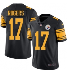 Youth Nike Pittsburgh Steelers #17 Eli Rogers Limited Black Rush Vapor Untouchable NFL Jersey