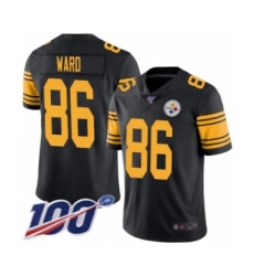 Youth Pittsburgh Steelers #86 Hines Ward Limited Black Rush Vapor Untouchable 100th Season Football Jersey