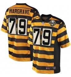 Youth Nike Pittsburgh Steelers #79 Javon Hargrave Limited Yellow/Black Alternate 80TH Anniversary Throwback NFL Jersey