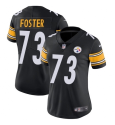 Women's Nike Pittsburgh Steelers #73 Ramon Foster Black Team Color Vapor Untouchable Limited Player NFL Jersey