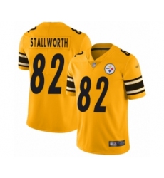 Men's Pittsburgh Steelers #82 John Stallworth Limited Gold Inverted Legend Football Jersey