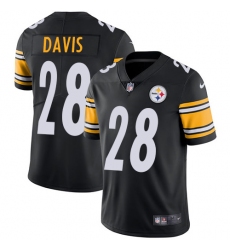 Youth Nike Pittsburgh Steelers #28 Sean Davis Black Team Color Vapor Untouchable Limited Player NFL Jersey