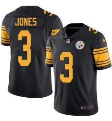 Youth Nike Pittsburgh Steelers #3 Landry Jones Limited Black Rush Vapor Untouchable NFL Jersey