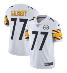 Men's Nike Pittsburgh Steelers #77 Marcus Gilbert White Vapor Untouchable Limited Player NFL Jersey