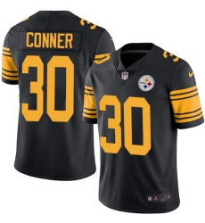 Youth Nike Pittsburgh Steelers #30 James Conner Limited Black Rush Vapor Untouchable NFL Jersey