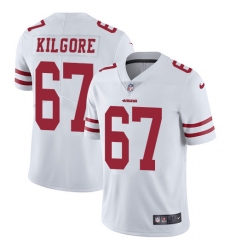 Youth Nike San Francisco 49ers #67 Daniel Kilgore White Vapor Untouchable Limited Player NFL Jersey