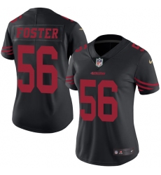 Women's Nike San Francisco 49ers #56 Reuben Foster Limited Black Rush Vapor Untouchable NFL Jersey