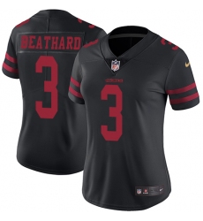 Women's Nike San Francisco 49ers #3 C. J. Beathard Black Vapor Untouchable Limited Player NFL Jersey